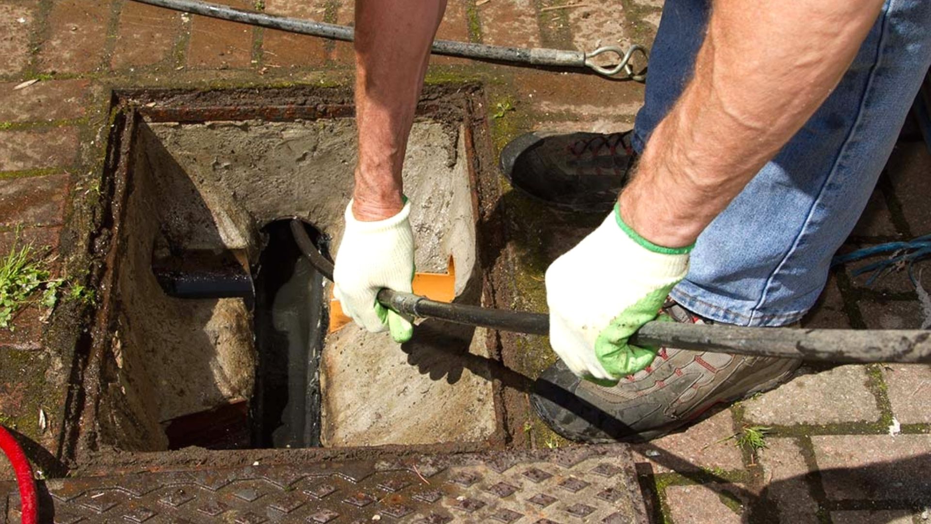How to unblock an outdoor kitchen drain
