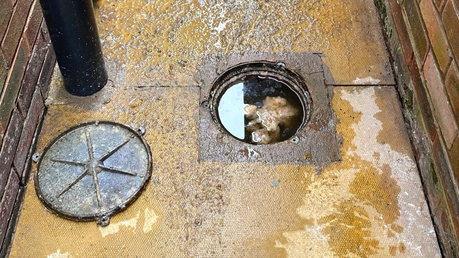 Blockage In Outside Rusted Drain