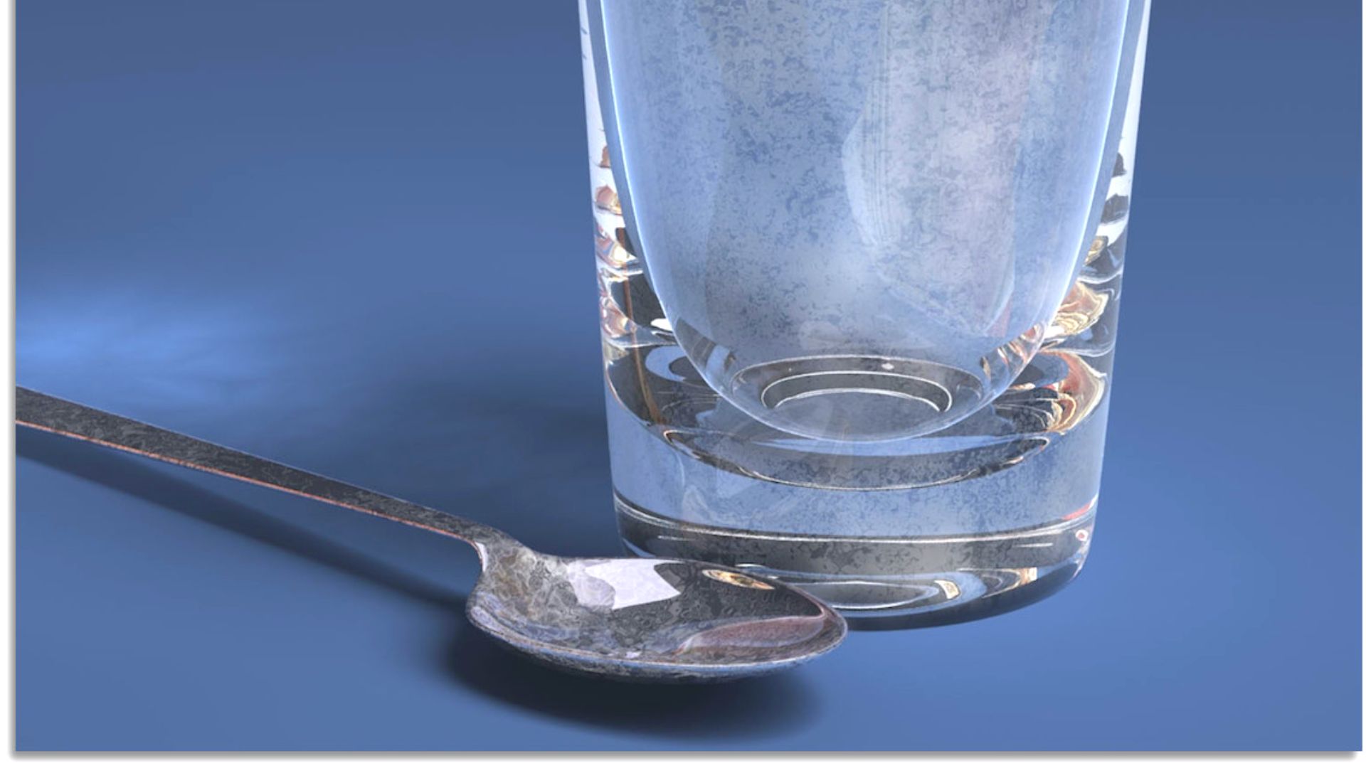 Hard Water On Glass And Spoon