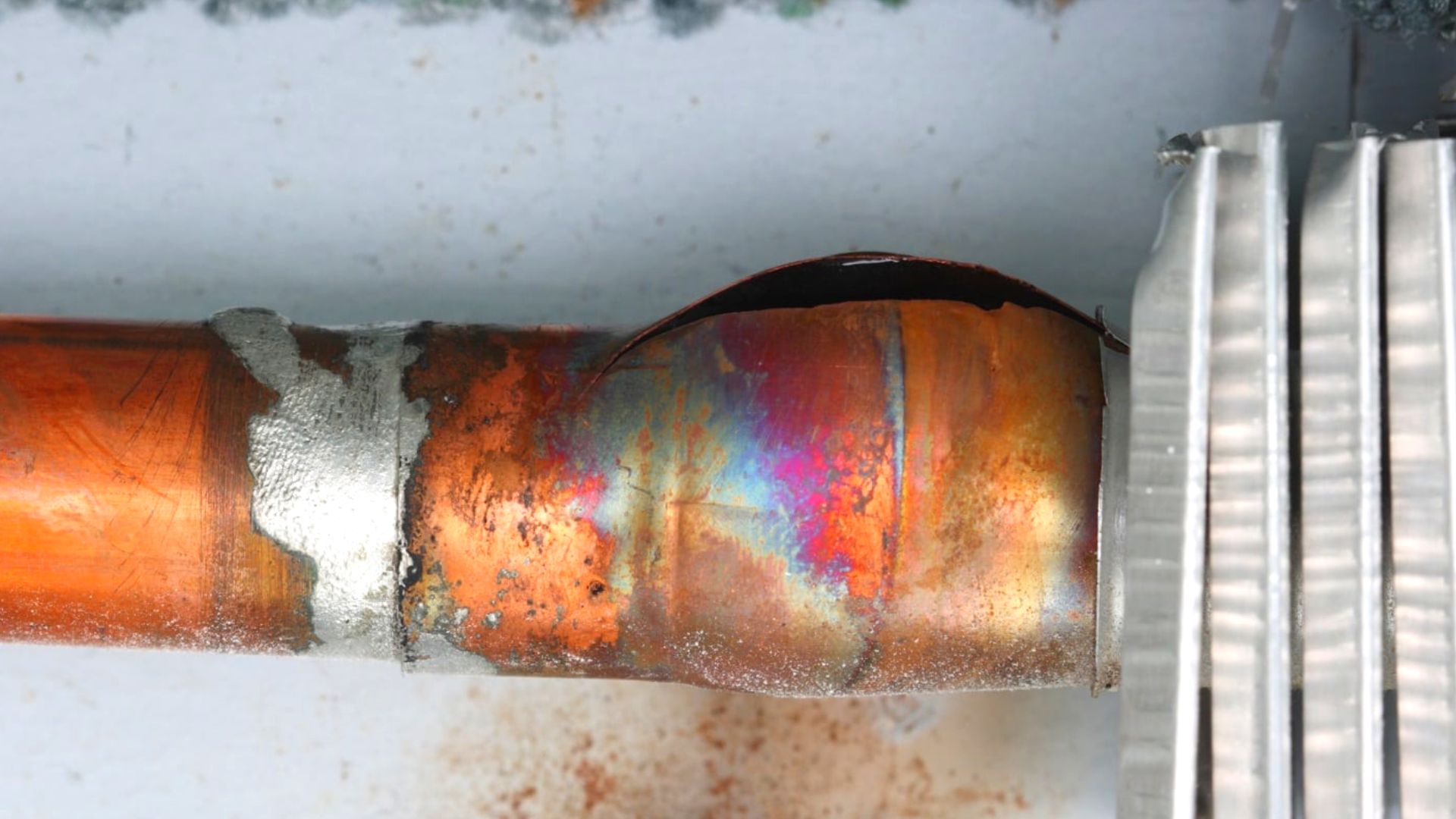 Copper Pipe Burst At Joint