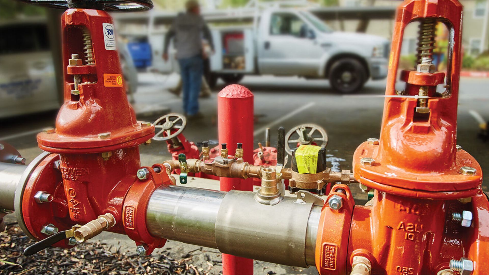 Red Backflow Device