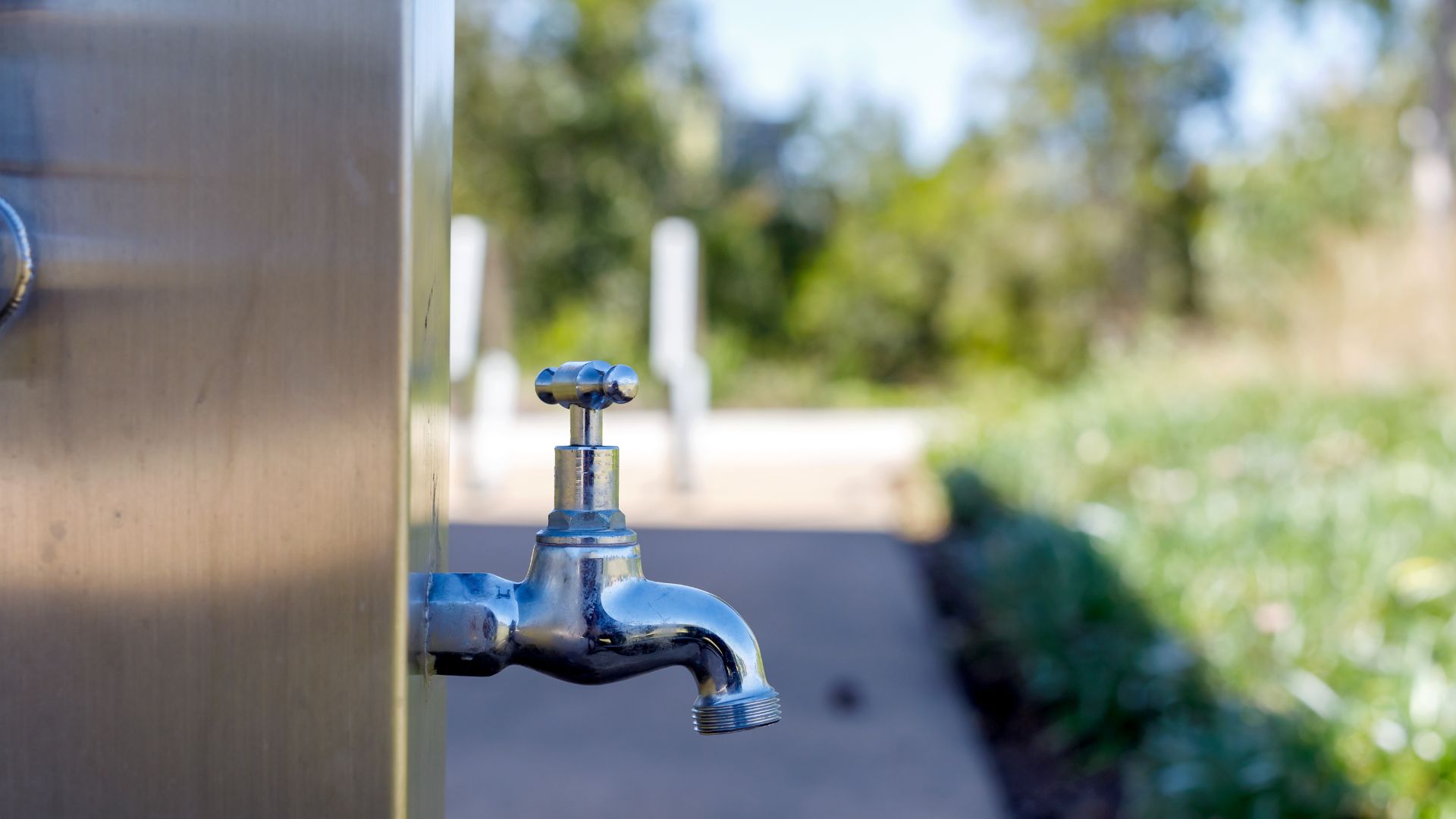 Silver Garden Tap