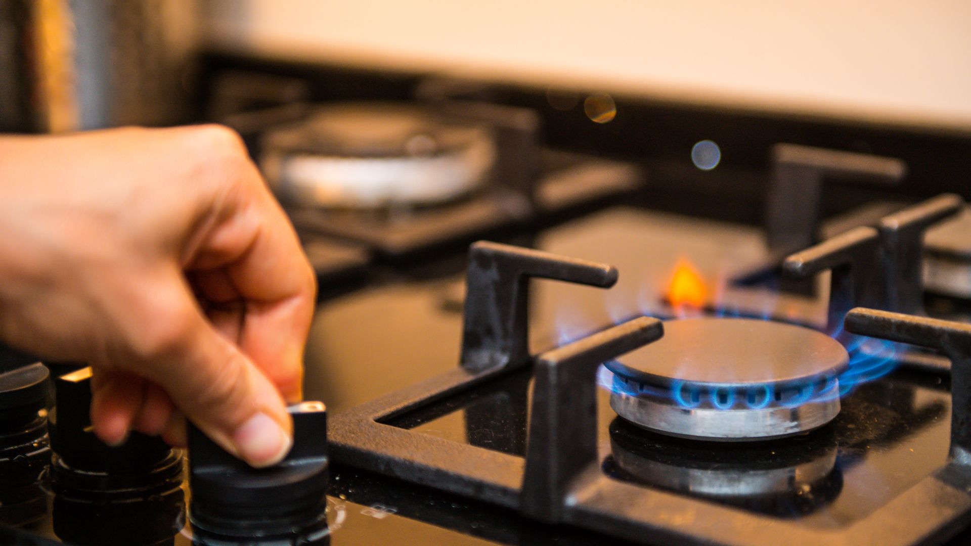 Turning On Gas Stove